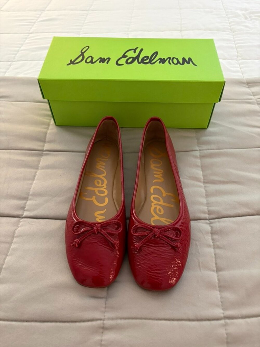 Sam Edelman Alie Red Patent Leather Ballet Flats